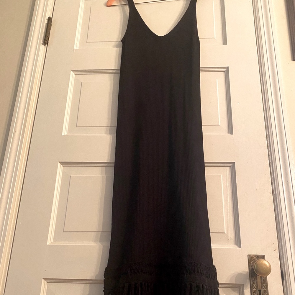 Club Monaco midi fringe dress